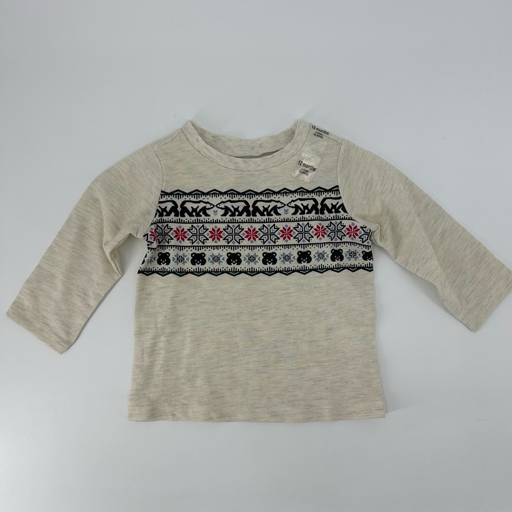 First Impressions Boy’s Long Sleeve Tee Size 12 Months NWOT